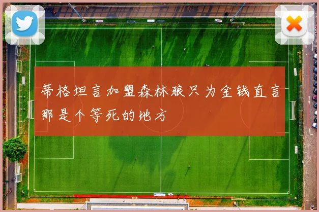蒂格坦言加盟森林狼只为金钱直言那是个等死的地方