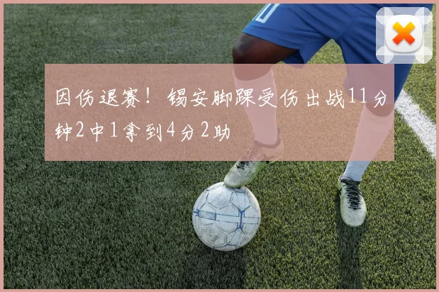 因伤退赛！锡安脚踝受伤出战11分钟2中1拿到4分2助